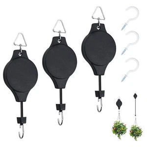 Retractable Hanging Plant Hook Hanging Plant Pulley Retractable Plant Hanger ... - Picture 1 of 7
