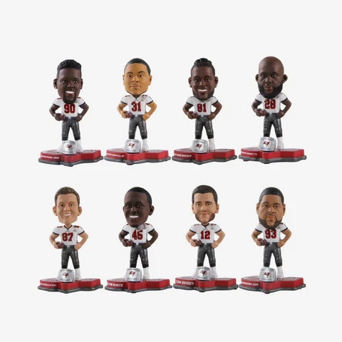 TAMPA BAY BUCCANEERS CHAMPIONS COMMEMORATIVE MINI BOBBLE SET FOCO NEW BOX BRADY Cover