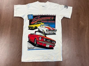 VINTAGE CLASSIC CAR SHOW CRUISE YOUTH SHIRT M GRAFFITI WEEKEND ART SINGLE STITCH - Picture 1 of 8