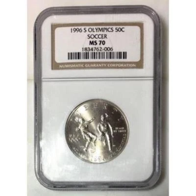 1996 S Soccer Half Dollar NGC MS70 ***Rev Tye's Coin Stache*** #200689 - Image 1 of 4