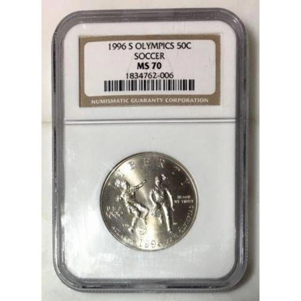 1996 S Soccer Half Dollar NGC MS70 ***Rev Tye's Coin Stache*** #200689 - Image 1 of 4