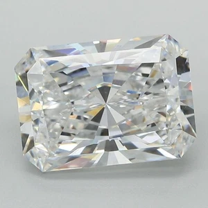 Radiant Cut 5.53 carat IGI Certified Lab Grown CVD Diamond E Color VS2 clarity - Picture 1 of 2
