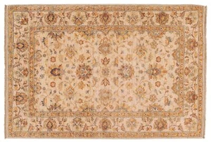 Alfombra Chobi Ziegler 120x180 anudada a mano beige floral oriental ÚNICA - Imagen 1 de 9
