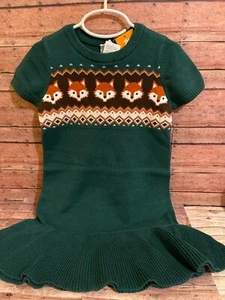 NWT Gymboree Autumn adventures fox sweater dress sz 6 or 7 - Picture 1 of 2
