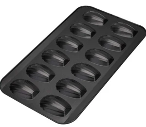 Fasmov 2 Pack Nonstick Madeleine Pan, 12-cup Shell Shape Baking Cake Mold - Picture 1 of 4