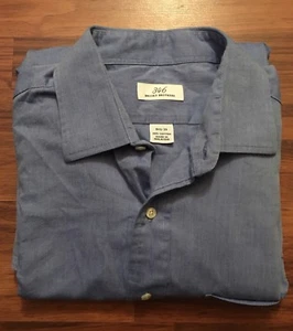 Brooks Brothers 346 Langarmhemd 100 % Baumwolle französisches Bündchen blau 16,5 - 33 - Bild 1 von 3