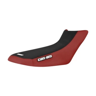 Can Am Outlander Max 450 570 650 850 1000 Seat Cover MAROON & BLACK Logo #292 - Image 1 of 4