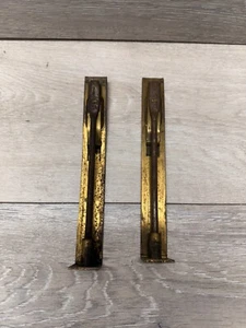 2 - Antique 1890’s Brass Door Latch Bolt Sliding Lock Bar - Picture 1 of 4