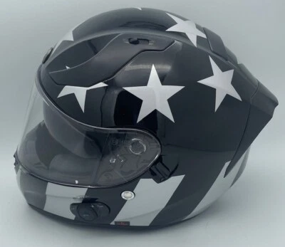 Casco Torc T15B Bluetooth Captain Shadow Negro Brillante Grande Cara Completa Caja Abierta Foto 1 de 4