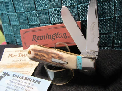 Mini trampero personalizado Remington EE. UU. 1991 de Don Seals. Ciervo masivo. Filetrajes. Foto 1 de 4