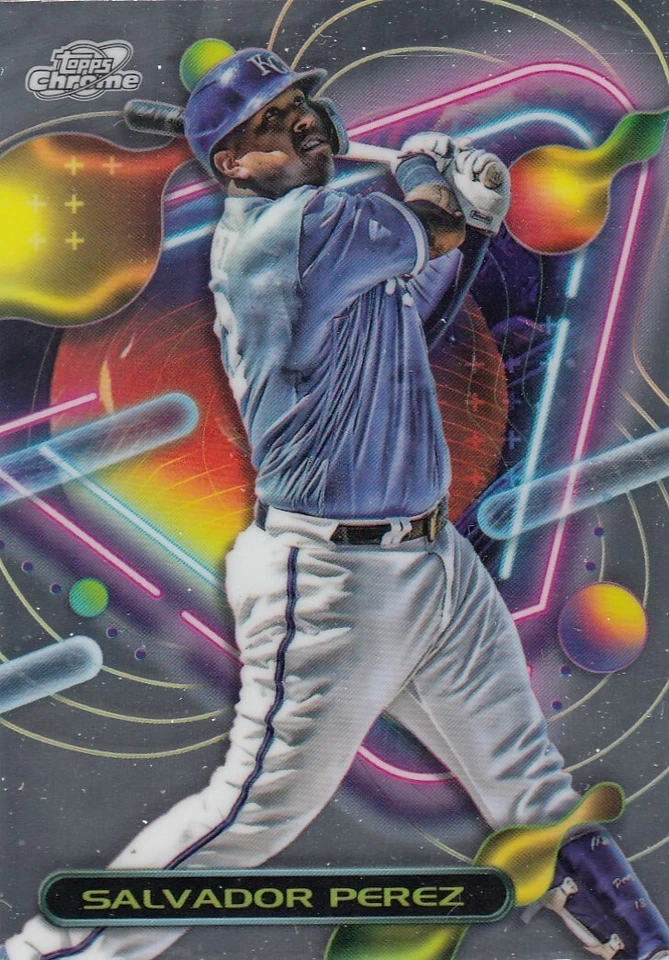 SALVADOR PEREZ TOPPS CHROME COSMIC BASE KANSAS CITY ROYALS #173 2023 23 - Image 1 of 1