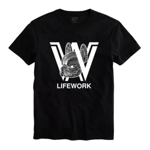 TSHIRT W Lifework Dog Funny Men T-shirt Unisex Shirt Black Size S-5XL - Picture 1 of 5