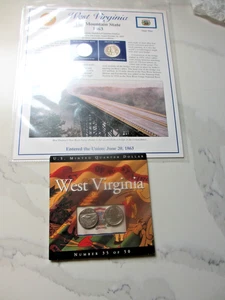 2003 &2005 P & D West Virginia Stempelglanz State Quarters - Bild 1 von 5
