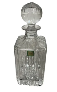Waterford Marquis Barcelona Square Crystal Whiskey Decanter with Stopper EUC - Picture 1 of 5