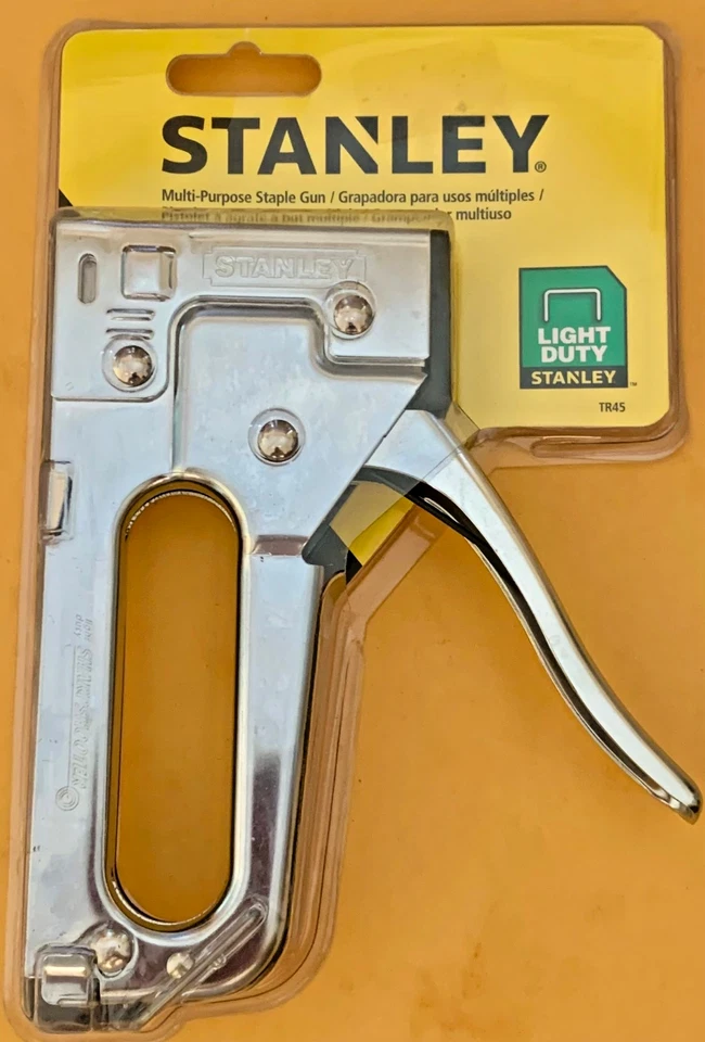 Stanley TR45 Light Duty Staple Gun Sharp Shooter Multi-Purpose Stapler Tools