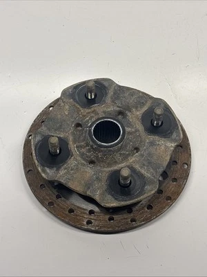 1999 Yamaha Big Bear 350 YFM350U OEM FRONT WHEEL RIGHT OR LEFT HUB - Image 1 of 4