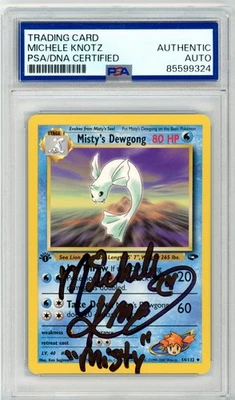PSA Signed Michele Knotz Misty's Dewgong 54/132 Gym Challenge Regular 1st Ed - Image 1 of 2