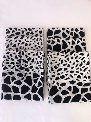 B & W Animal print batik quilting fabric cotton - Image 1 of 2