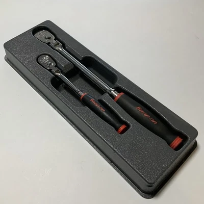 Snap On 1/4 and 3/8 Set Dual 80  Soft Grip Long Handle Flex-Head THLF72 /FHLF80A - Image 1 of 4