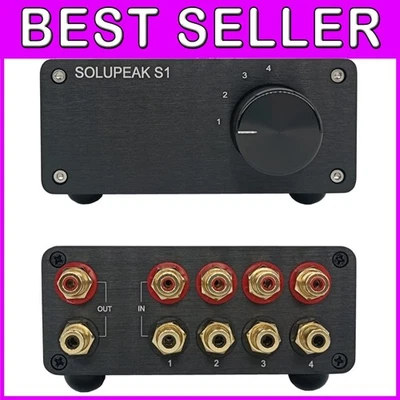 Compact 4 in 1 RCA Audio Source Selector - Seamless Switching for Any Device - Image 1 of 4