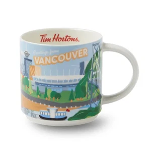 Tim Hortons Vancouver City (16oz) Ceramic Mug 2025 Canada Travel Collection - Bild 1 von 3