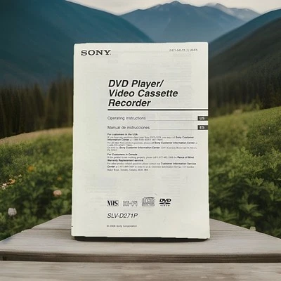 Original Sony SLV-D271P DVD Player / Video Cassette Recorder Instruction Manual - Image 1 of 2