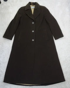 Steilmann Damen Gr. 12 langer Mantel Wolle Angora Mischung Maxi Mantel minimalistisch 90er - Bild 1 von 13
