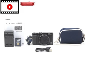 [COMO NUEVA con estuche] Cámara digital Nikon Coolpix S9900 negra 16,0 MP 30x de JAPÓN - Imagen 1 de 24