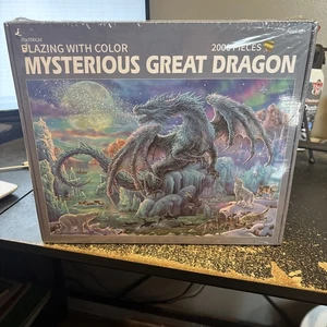 Pinshidai Mysterious Great Dragon Puzzle 2000 Pieces 27x39 Inches - NEW - Picture 1 of 6