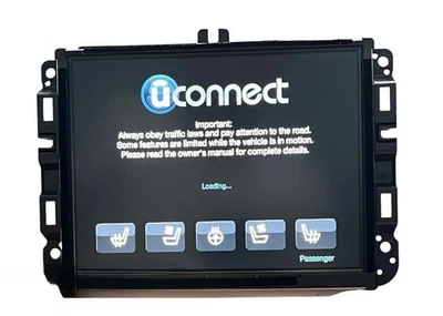 2014-2017 Dodge Durango 8.4" tela sensível ao toque rádio navegação SAT BT OEM 15 16 17 - Imagem 1 de 4