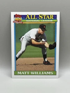 Matt Williams 1991 Topps All-Star #399 Gigantes de San Francisco casi nuevo envío combinado - Imagen 1 de 3