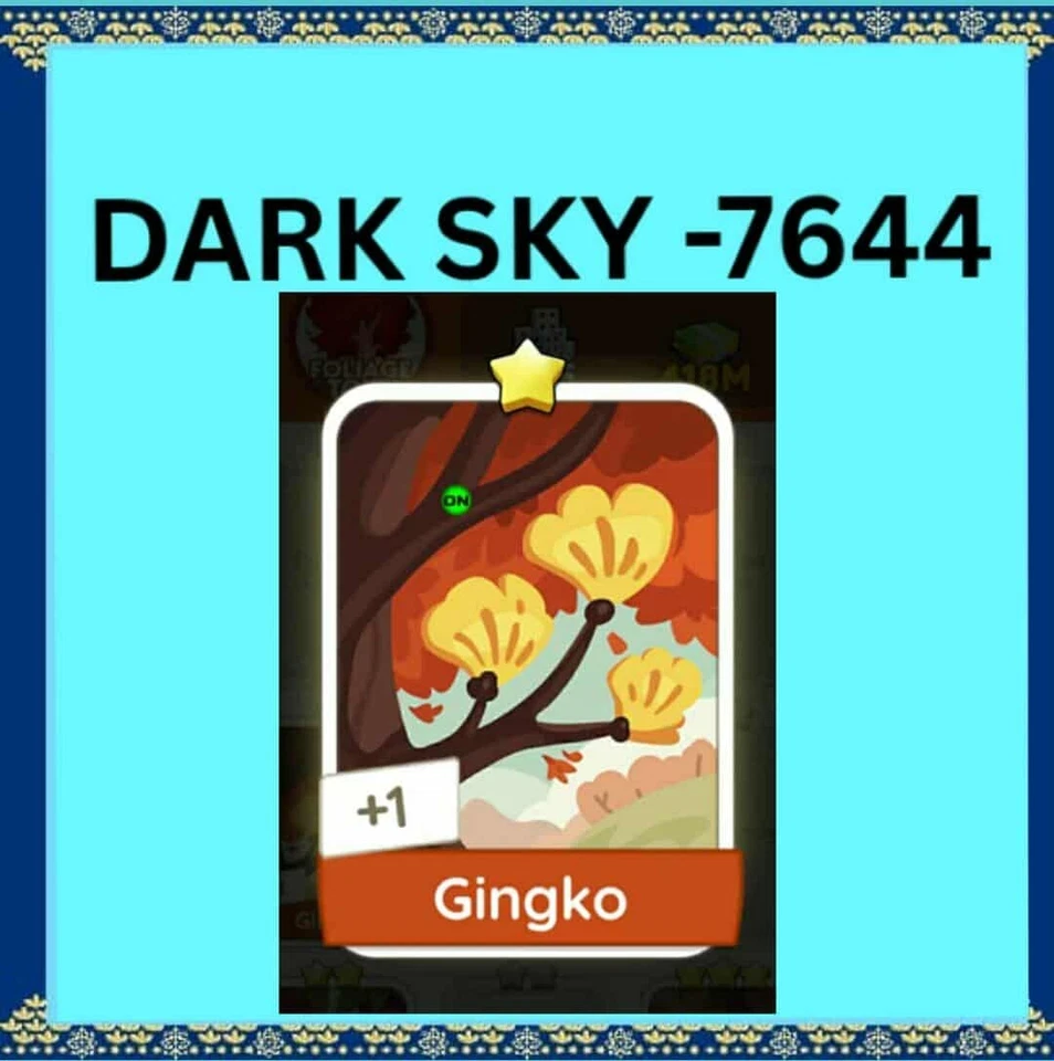 1 x Gingko (⭐) set 6 - Mono_poly_ Go sticker (Fast sending) - Image 1 of 1