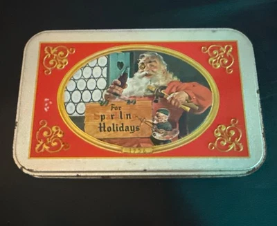 Coca Cola Twin Card Deck Storage Tin 1998 Cards Vintage Classic Holidays Coke - Image 1 of 4