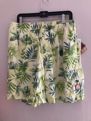 Caribbean Joe Swim Trunks Men's L Muilt Color Surf Club Drawstring  - Image 1 of 4