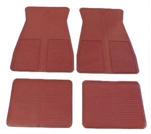 1973-77 GTO/LEMANS/TEMPEST ACCESSORY FLOOR MATS, CARMINE RED - Picture 1 of 1