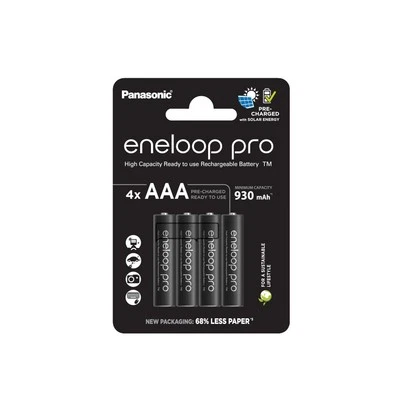 eneloop pro, batterie ricaricabili AAA/Micro, confezione da 4, capacità di min.  - Immagine 1 di 4