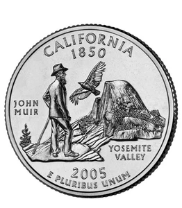 2005 P + D California US State Quarters Two Coins Set BU From Mint Rolls - Picture 1 of 3
