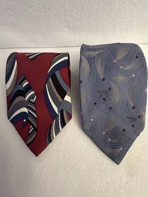 Lot of 2 Givenchy Monsieur Paris Vintage Mens Neck Tie - Image 1 of 4