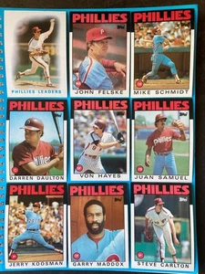 1986 topps Philadelphia Phillies complete team set with tradeds (34) NM/MT to MT - Bild 1 von 4