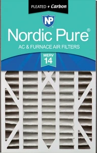 Air Bear Cub 16x25x3 Air Filter Replacement MERV 14 Plus Carbon 1 Pack - Picture 1 of 7