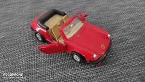 Modellauto Porsche 911  Cabrio Rot Von Welly Nr.8662  Miniatur Fahrzeug - Bild 1 von 5