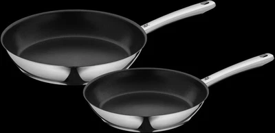 WMF Nordic Profi Bratpfannen-Set 24/28 cm – Antihaft, Induktion, Edelstahl - Bild 1 von 4