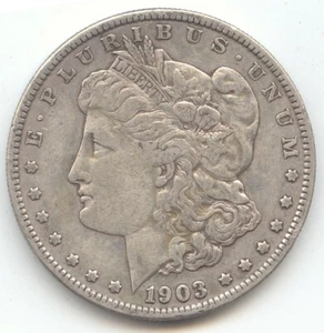 1903-S Morgan Silver Dollar, Scarce S Mint, Original VF - Picture 1 of 2
