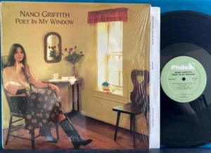 NANCI GRIFFITH POET IN MY WINDOW~NM/NM- ORIG 1985 PHILO LP~QUIEX~INNER~SHRINK - Picture 1 of 3