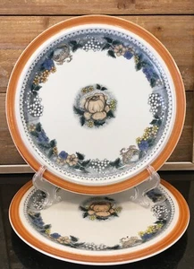 Goebel Burgund 10-1/4” Dinner Plates Bavaria W. Germany Set of 2 - Picture 1 of 6