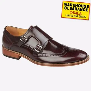 Goor Fullerton Mens Fashion Dress Smart Formal Brogues Shoes Burgundy