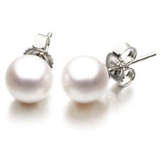 Gili Jewels Akoya Pearl Studs - 4-4.5mm 14k White Gold Round Earrings