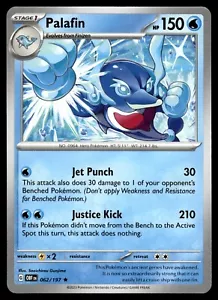 Pokemon Obsidian Flames NICHT Holo seltener Palafin - 062/197 - DECK EXKLUSIV - Bild 1 von 2