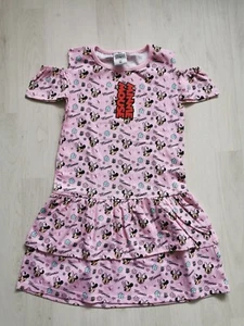 Disney Minnie Mouse Schulterfrei Kleid Gr.110 Neu mit Etikett - Bild 1 von 1