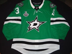 Authentic TI MiC Dallas Stars 2020 Khudobin S. Cup Finals home jersey Adidas 58G - Picture 1 of 13